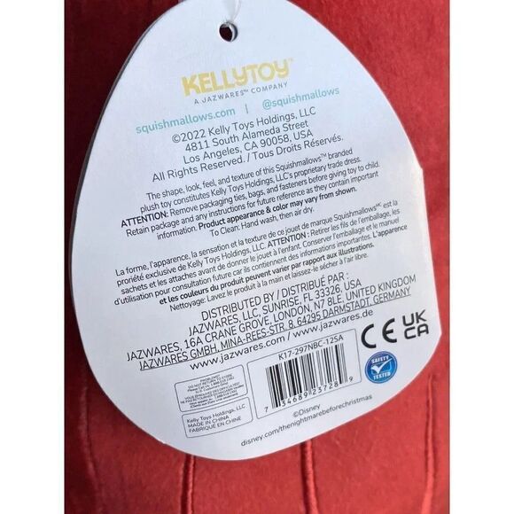 Squishmallow Nightmare Before Christmas Sally Soft Plush Tag 14” Halloween NEW - Picture 4 of 9